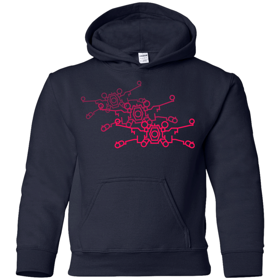 Sweatshirts Navy / YS Red Five Youth Hoodie
