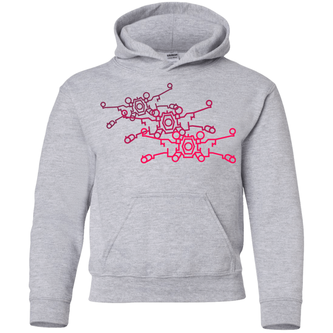 Sweatshirts Sport Grey / YS Red Five Youth Hoodie