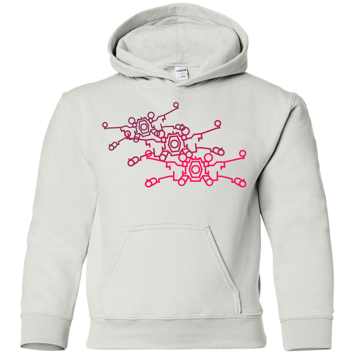 Sweatshirts White / YS Red Five Youth Hoodie