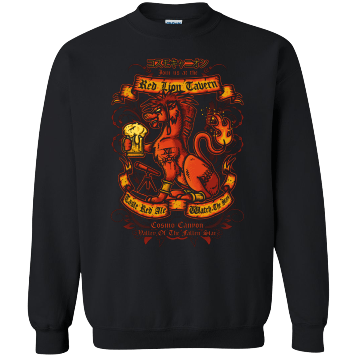 Sweatshirts Black / Small RED LION TAVERN Crewneck Sweatshirt
