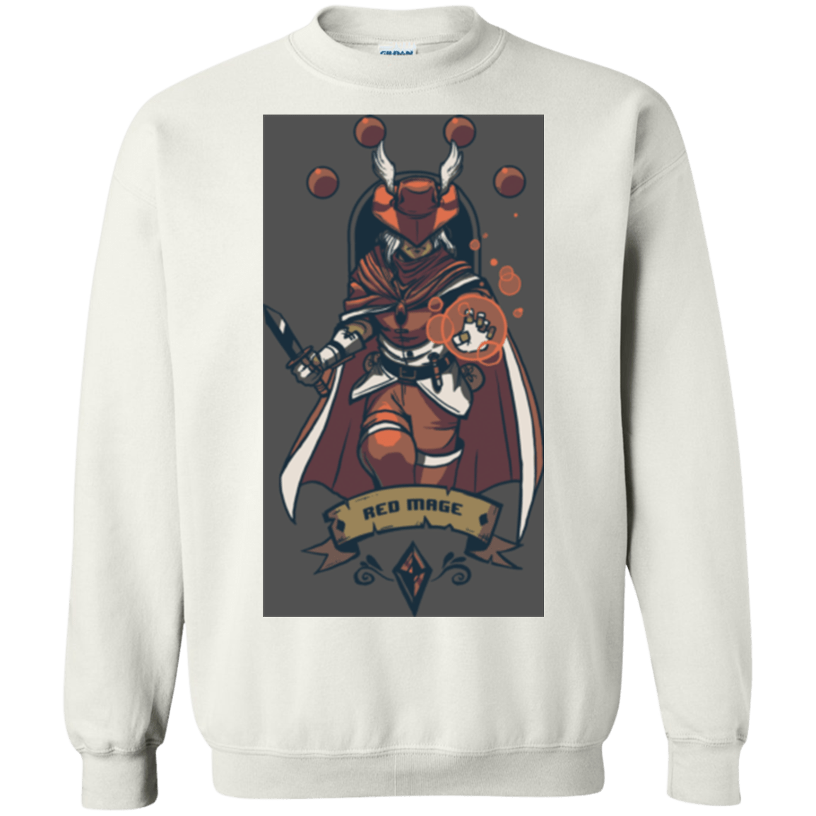Sweatshirts White / Small Red Mage Crewneck Sweatshirt