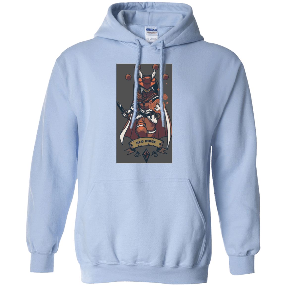 Sweatshirts Light Blue / Small Red Mage Pullover Hoodie