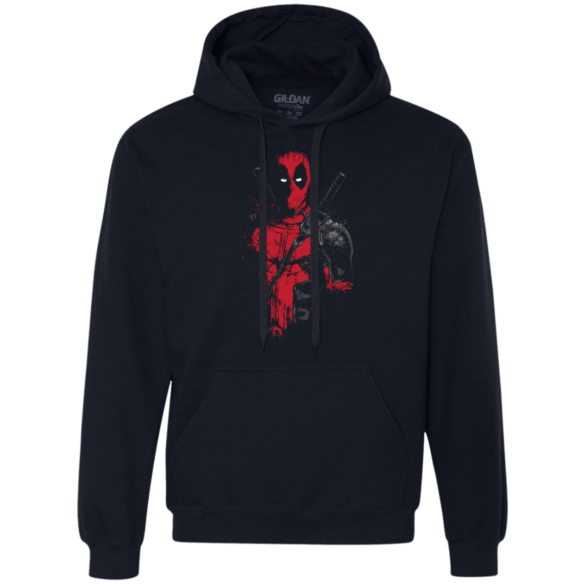 Sweatshirts Navy / S Red Mercenary Premium Fleece Hoodie