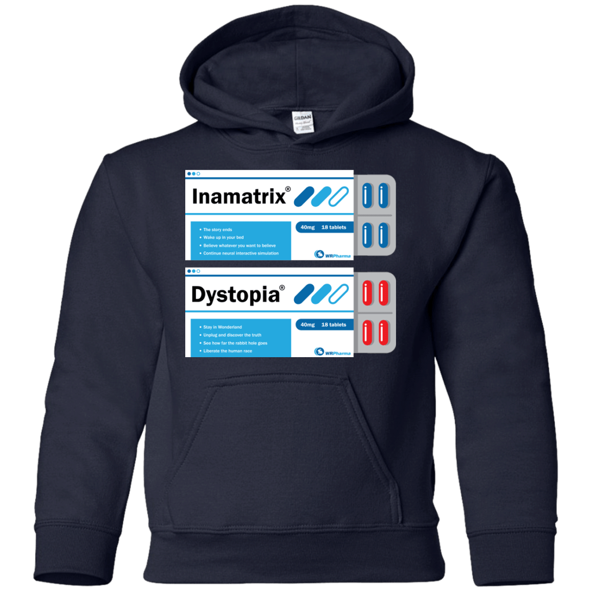 Sweatshirts Navy / YS Red or Blue Youth Hoodie