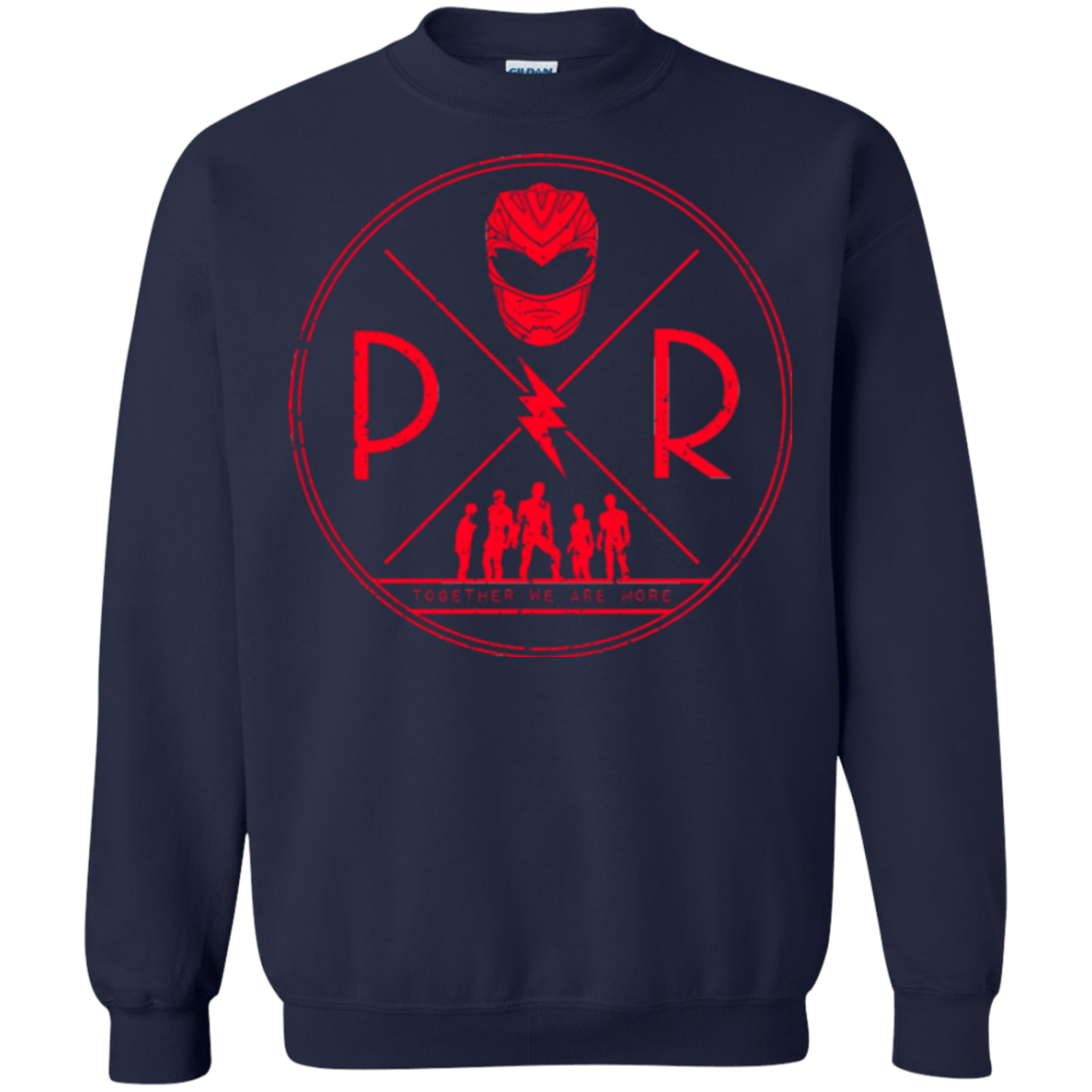 Sweatshirts Navy / Small Red Power Crewneck Sweatshirt