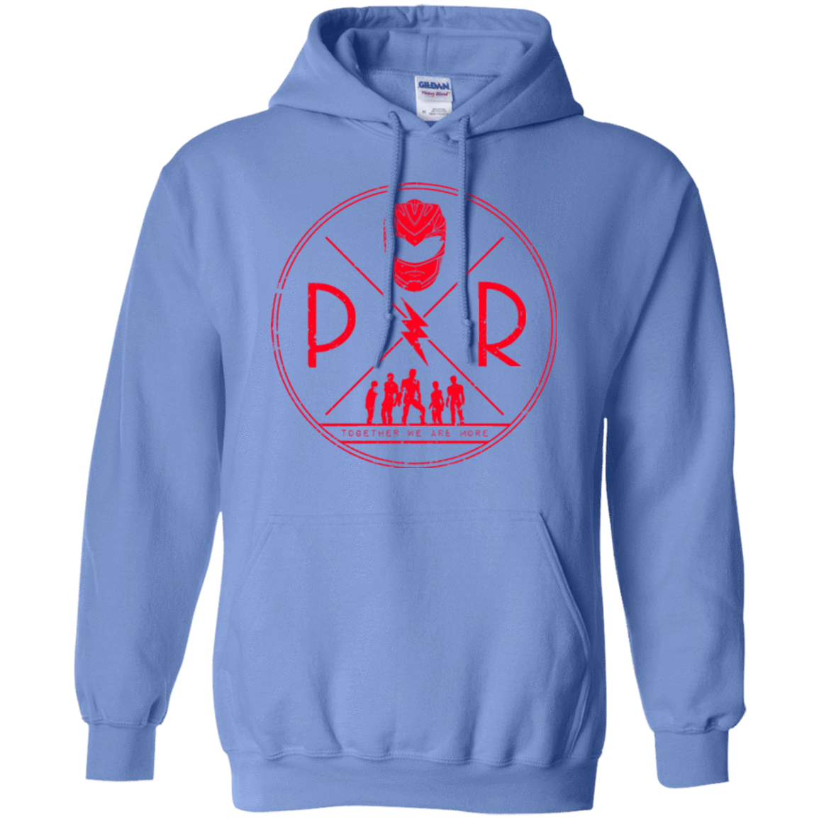 Sweatshirts Carolina Blue / Small Red Power Pullover Hoodie