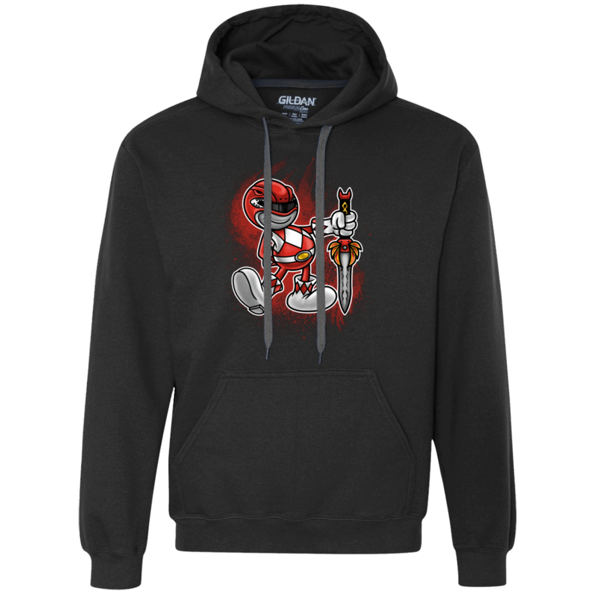 Sweatshirts Black / Small Red Ranger Artwork Premium Fleece Hoodie