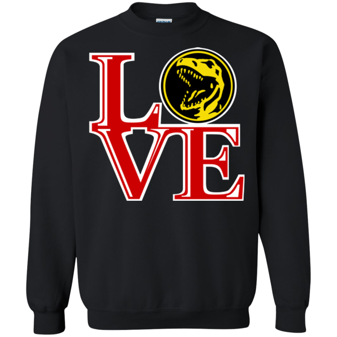 Sweatshirts Black / Small Red Ranger LOVE Crewneck Sweatshirt