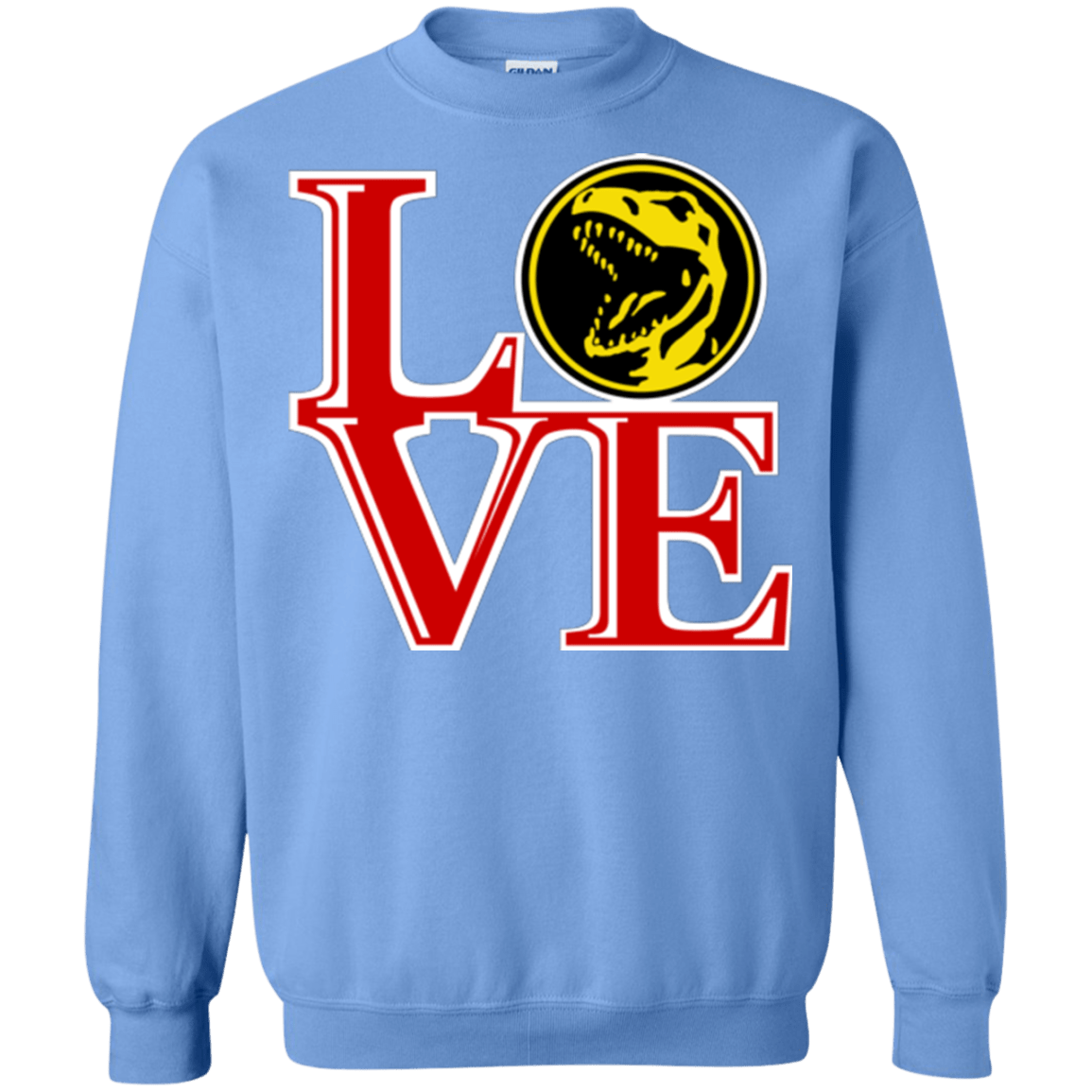 Sweatshirts Carolina Blue / Small Red Ranger LOVE Crewneck Sweatshirt