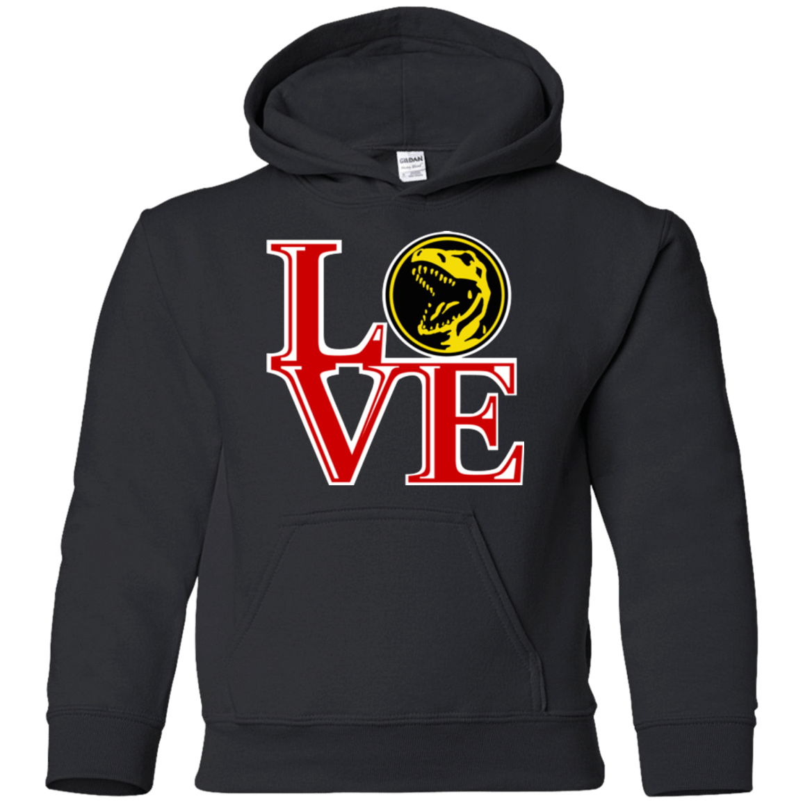 Sweatshirts Black / YS Red Ranger LOVE Youth Hoodie