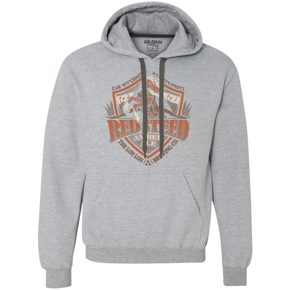 Sweatshirts Sport Grey / Small Red Steed Amber Ale Premium Fleece Hoodie