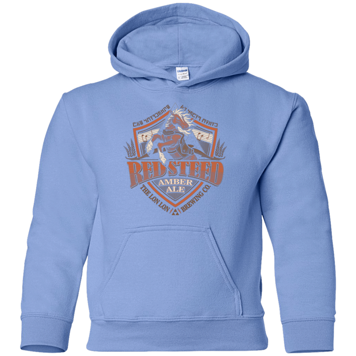 Sweatshirts Carolina Blue / YS Red Steed Amber Ale Youth Hoodie
