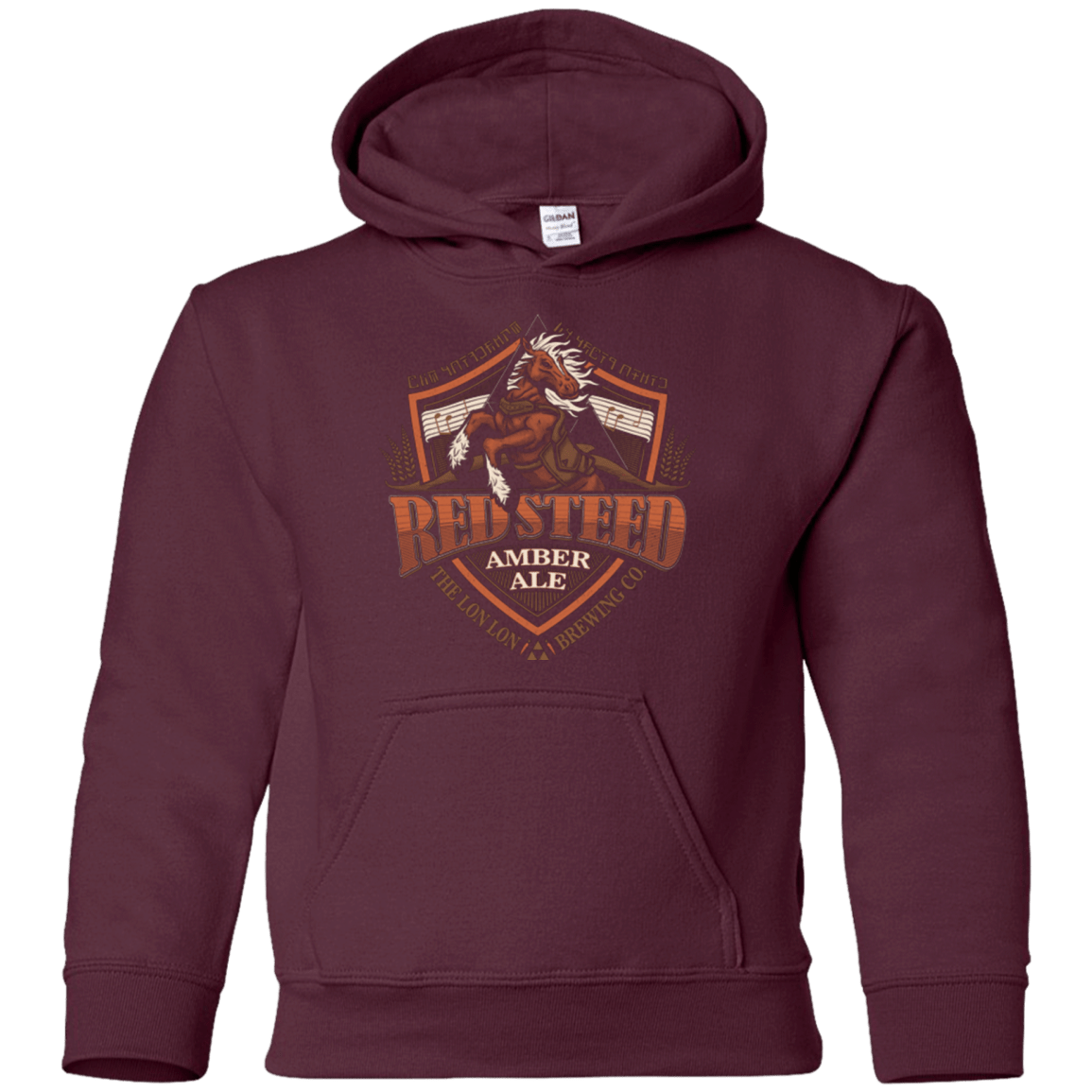 Sweatshirts Maroon / YS Red Steed Amber Ale Youth Hoodie