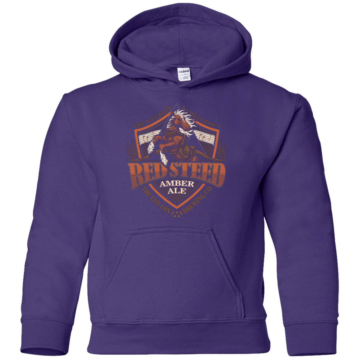 Sweatshirts Purple / YS Red Steed Amber Ale Youth Hoodie