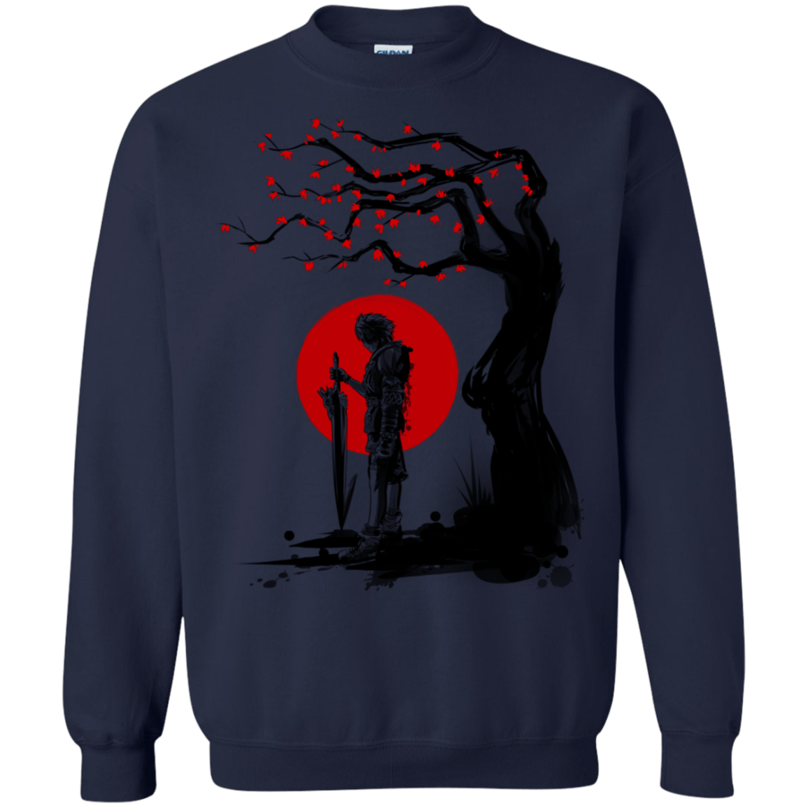 Sweatshirts Navy / S Red Sun in Zanarkand Crewneck Sweatshirt