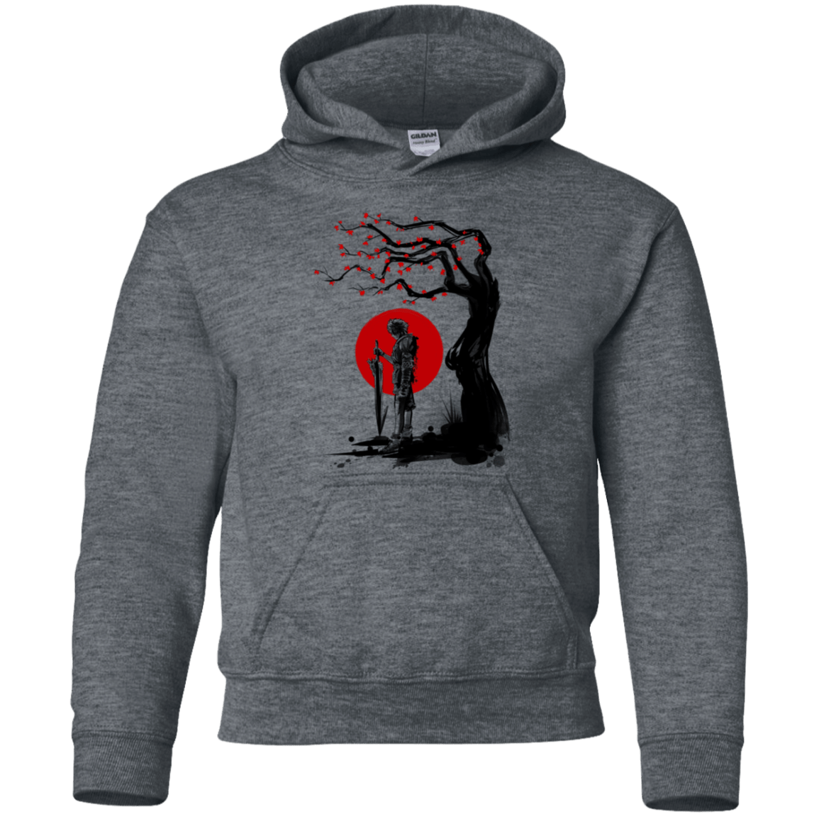 Sweatshirts Dark Heather / YS Red Sun in Zanarkand Youth Hoodie