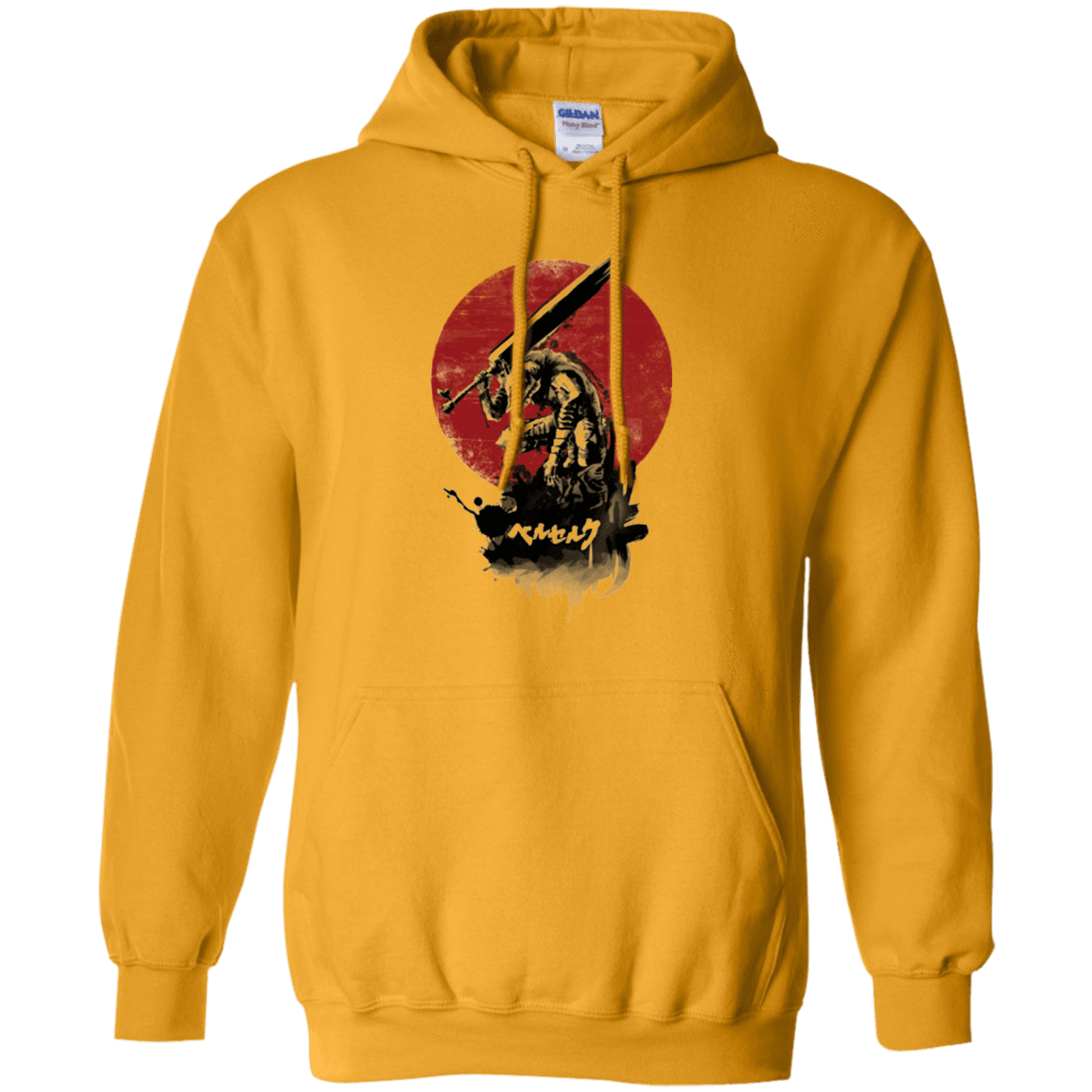 Sweatshirts Gold / Small Red Sun Swordsman Pullover Hoodie