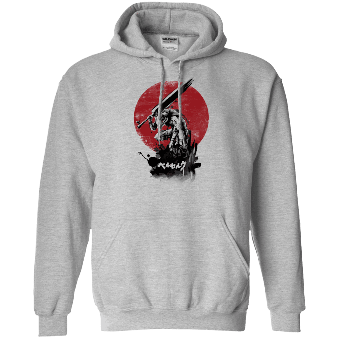 Sweatshirts Sport Grey / Small Red Sun Swordsman Pullover Hoodie