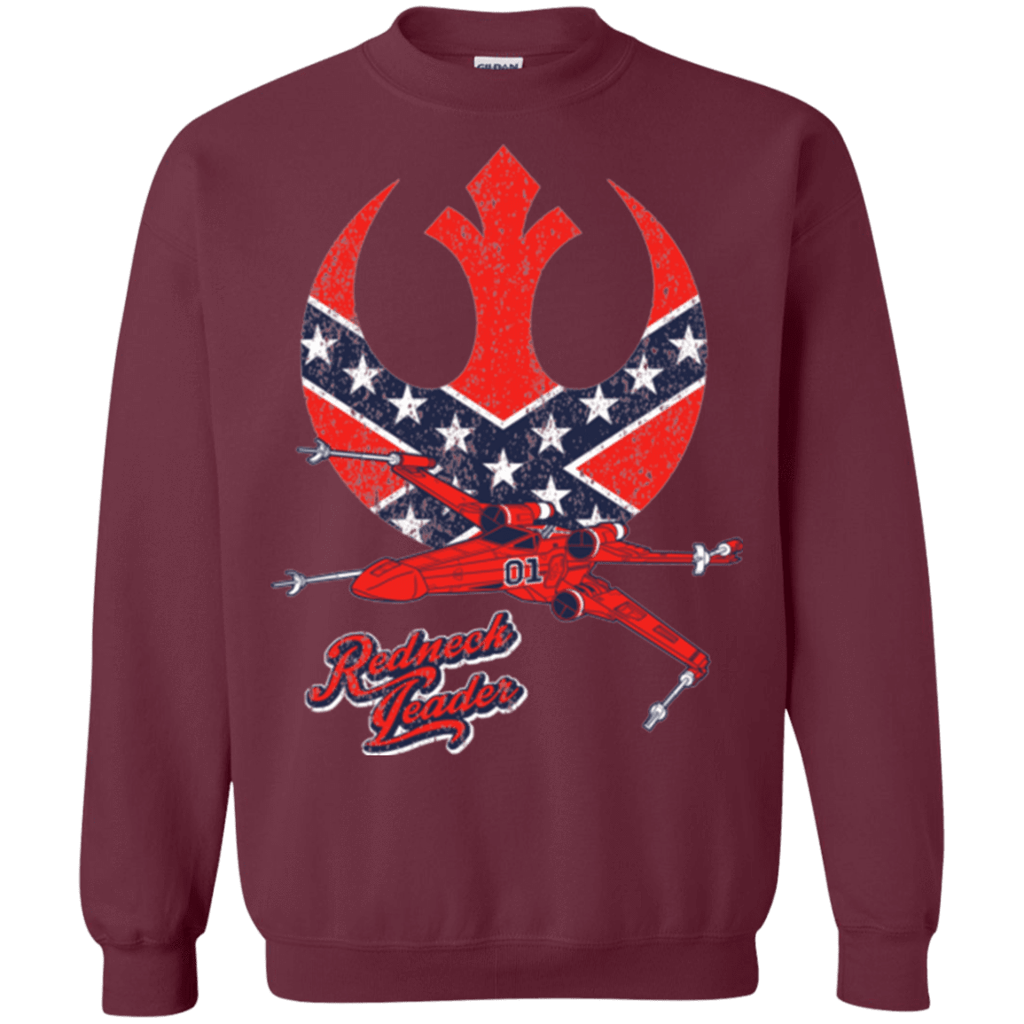 Sweatshirts Maroon / Small Redneck Leader Crewneck Sweatshirt