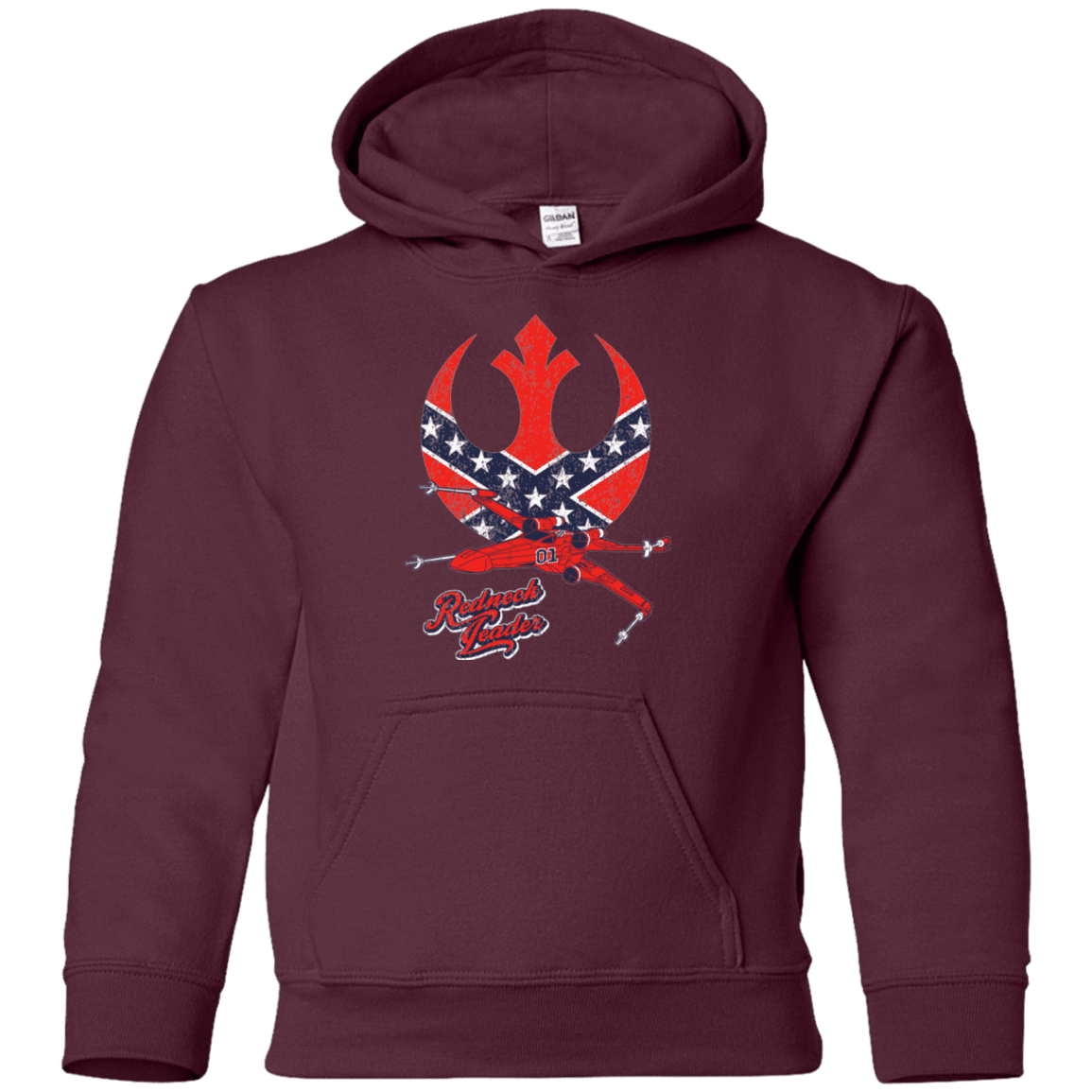 Sweatshirts Maroon / YS Redneck Leader Youth Hoodie