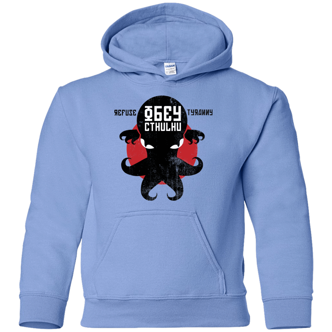 Sweatshirts Carolina Blue / YS Refuse Tyranny, Obey Cthulhu Youth Hoodie
