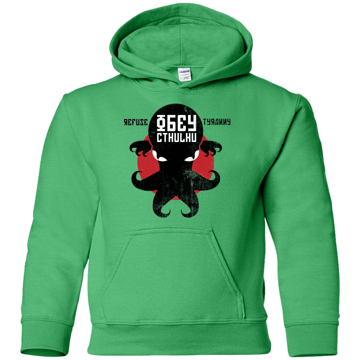 Sweatshirts Irish Green / YS Refuse Tyranny, Obey Cthulhu Youth Hoodie