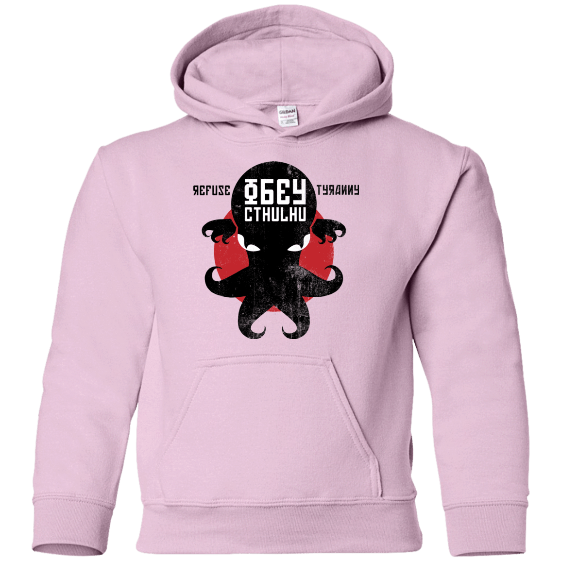 Sweatshirts Light Pink / YS Refuse Tyranny, Obey Cthulhu Youth Hoodie