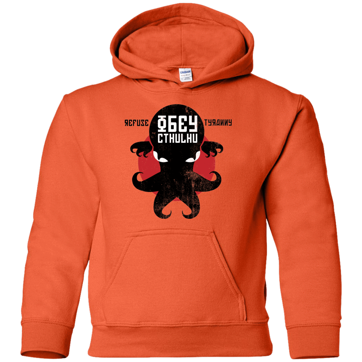 Sweatshirts Orange / YS Refuse Tyranny, Obey Cthulhu Youth Hoodie