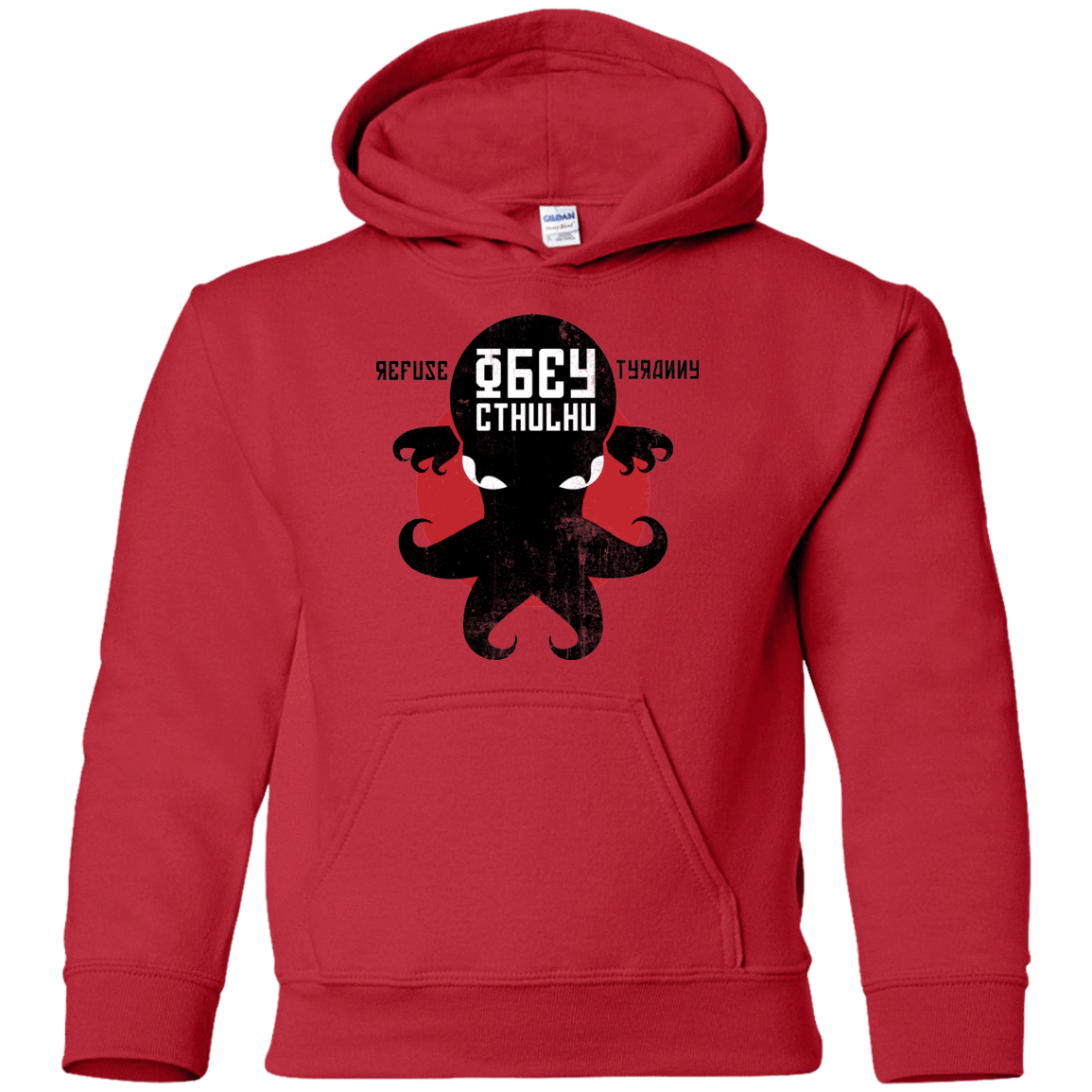 Sweatshirts Red / YS Refuse Tyranny, Obey Cthulhu Youth Hoodie