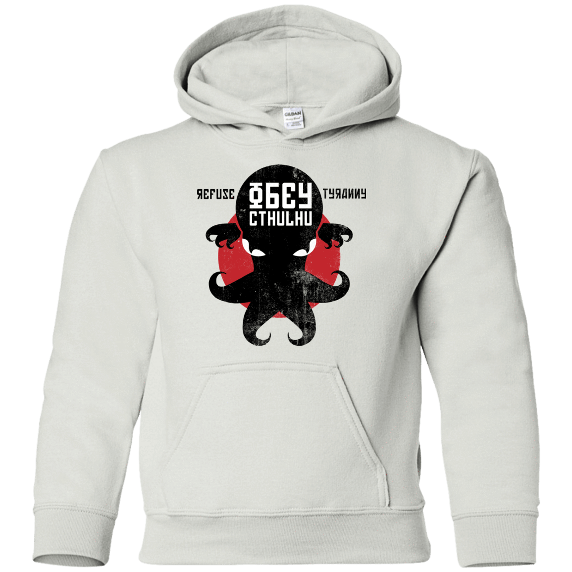 Sweatshirts White / YS Refuse Tyranny, Obey Cthulhu Youth Hoodie