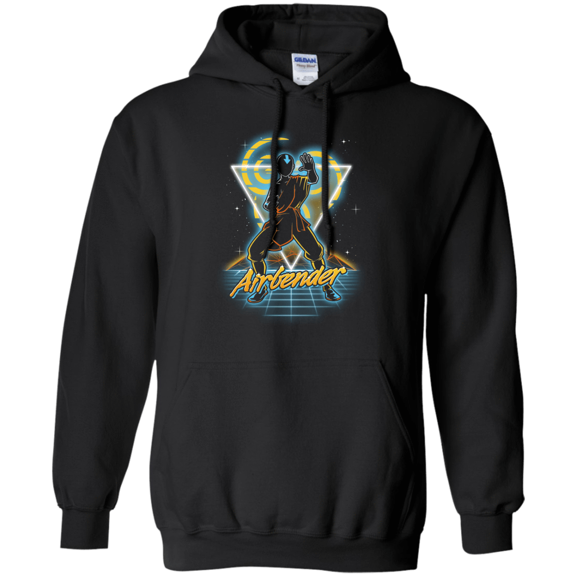 Sweatshirts Black / S Retro Airbender Pullover Hoodie