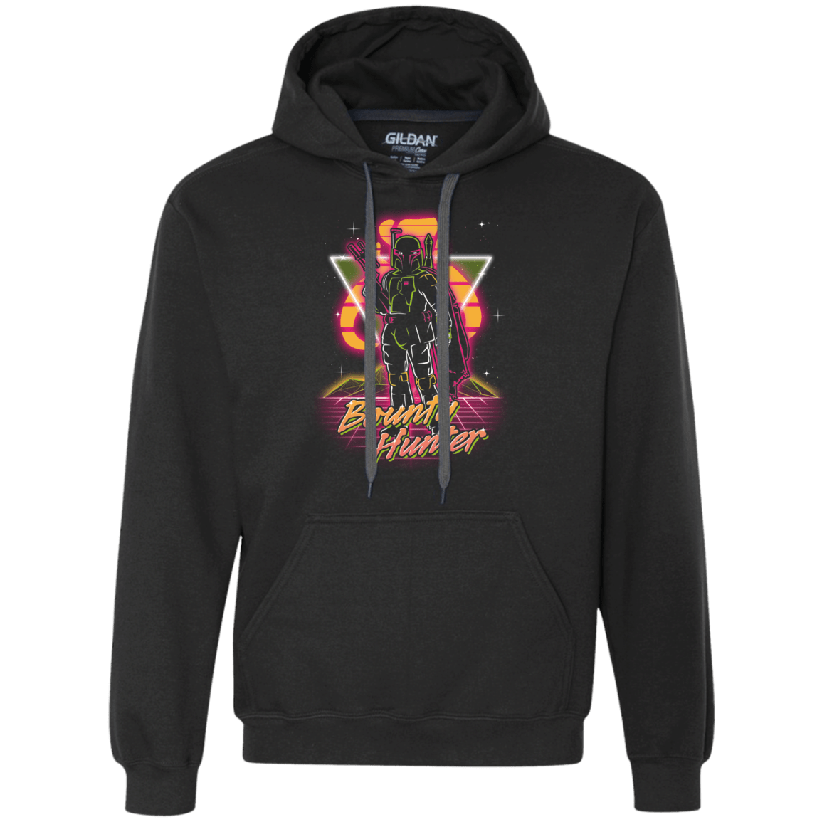 Sweatshirts Black / S Retro Bounty Hunter Premium Fleece Hoodie