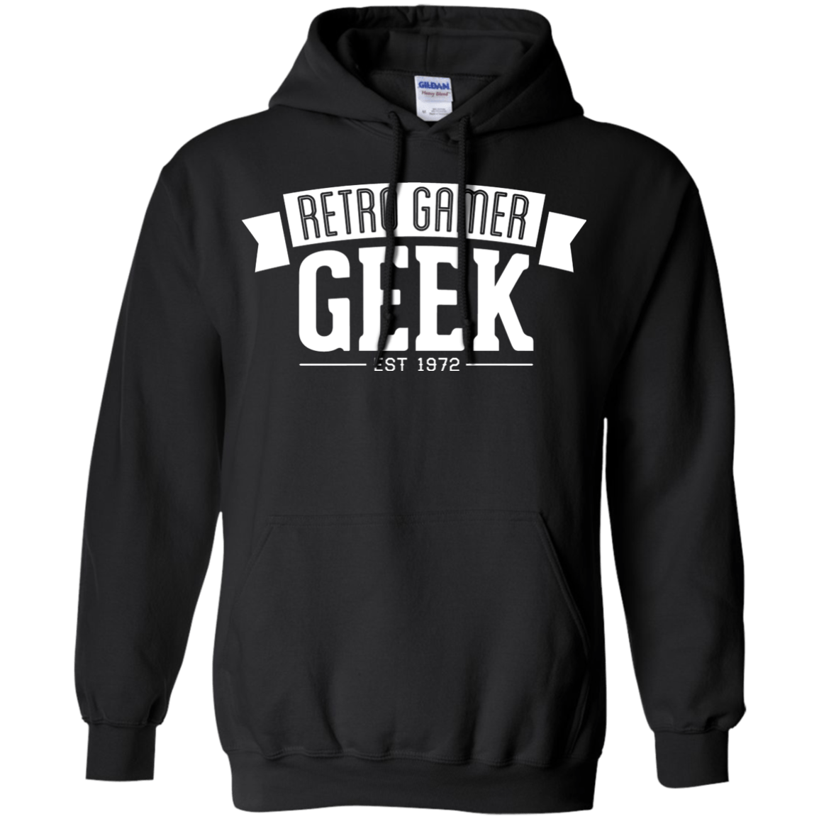 Sweatshirts Black / S Retro Gamer Geek Pullover Hoodie