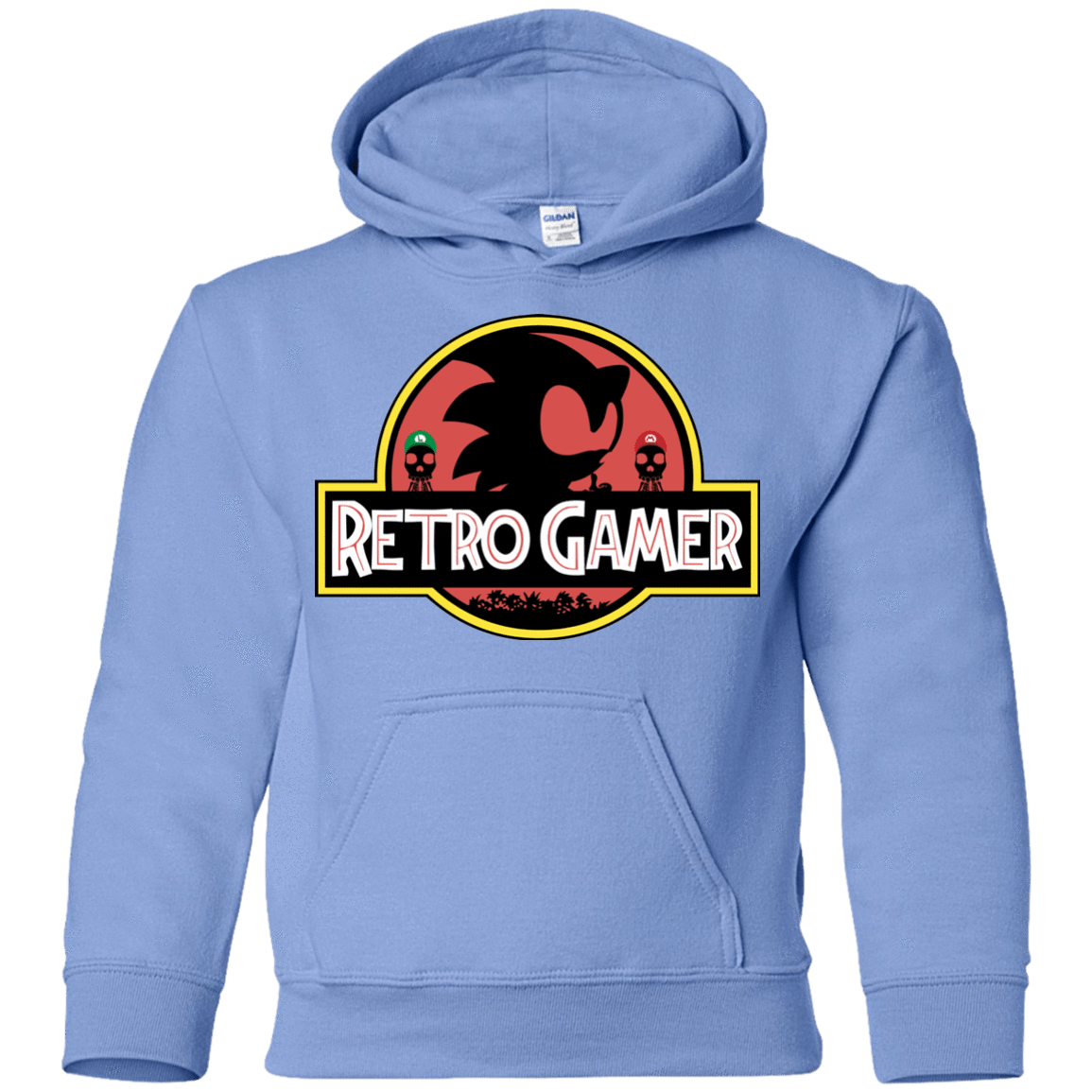 Sweatshirts Carolina Blue / YS Retro Gamer Youth Hoodie