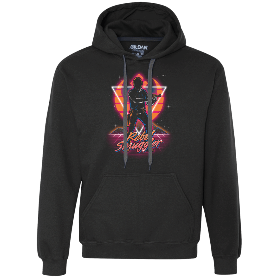 Sweatshirts Black / S Retro Rebel Smuggler Premium Fleece Hoodie