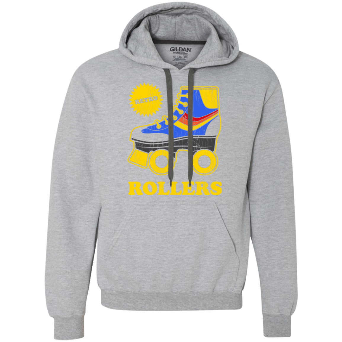 Sweatshirts Sport Grey / Small Retro rollers Premium Fleece Hoodie