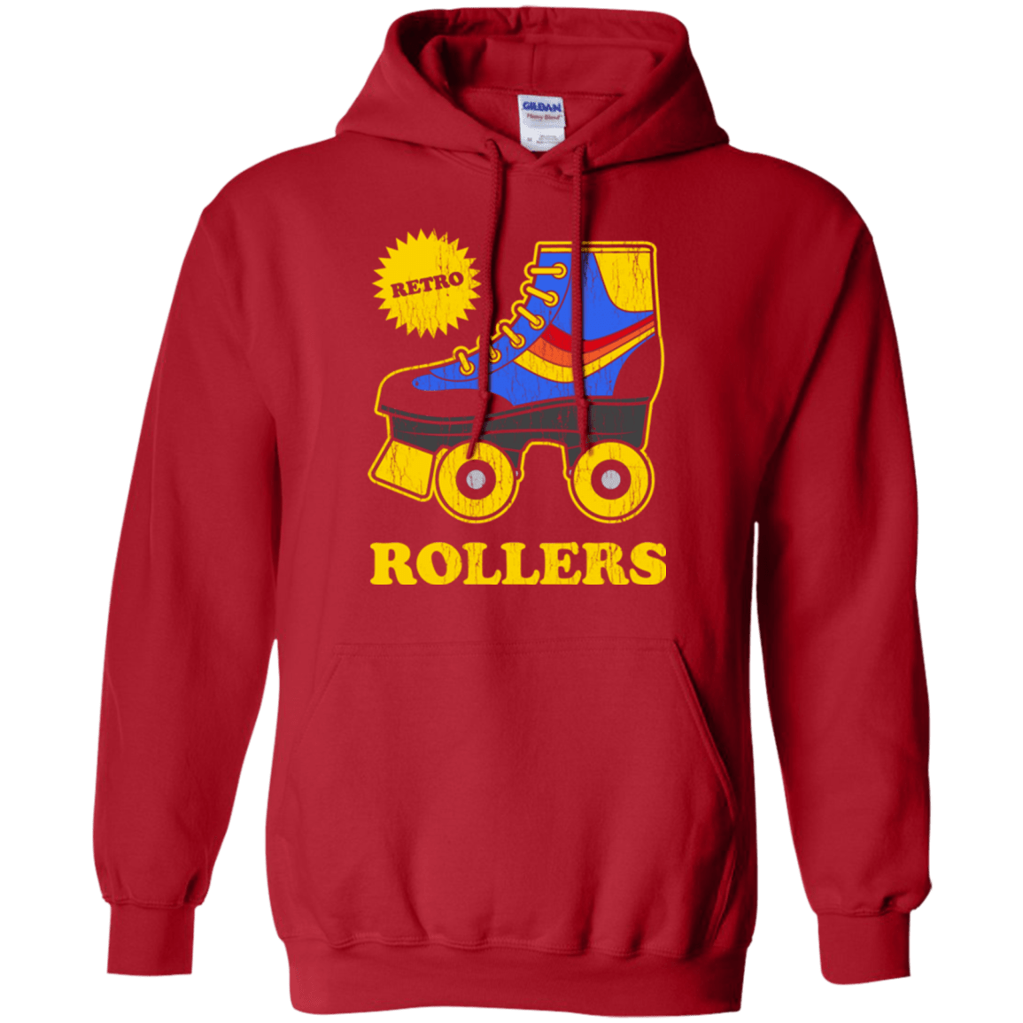 Sweatshirts Red / Small Retro rollers Pullover Hoodie