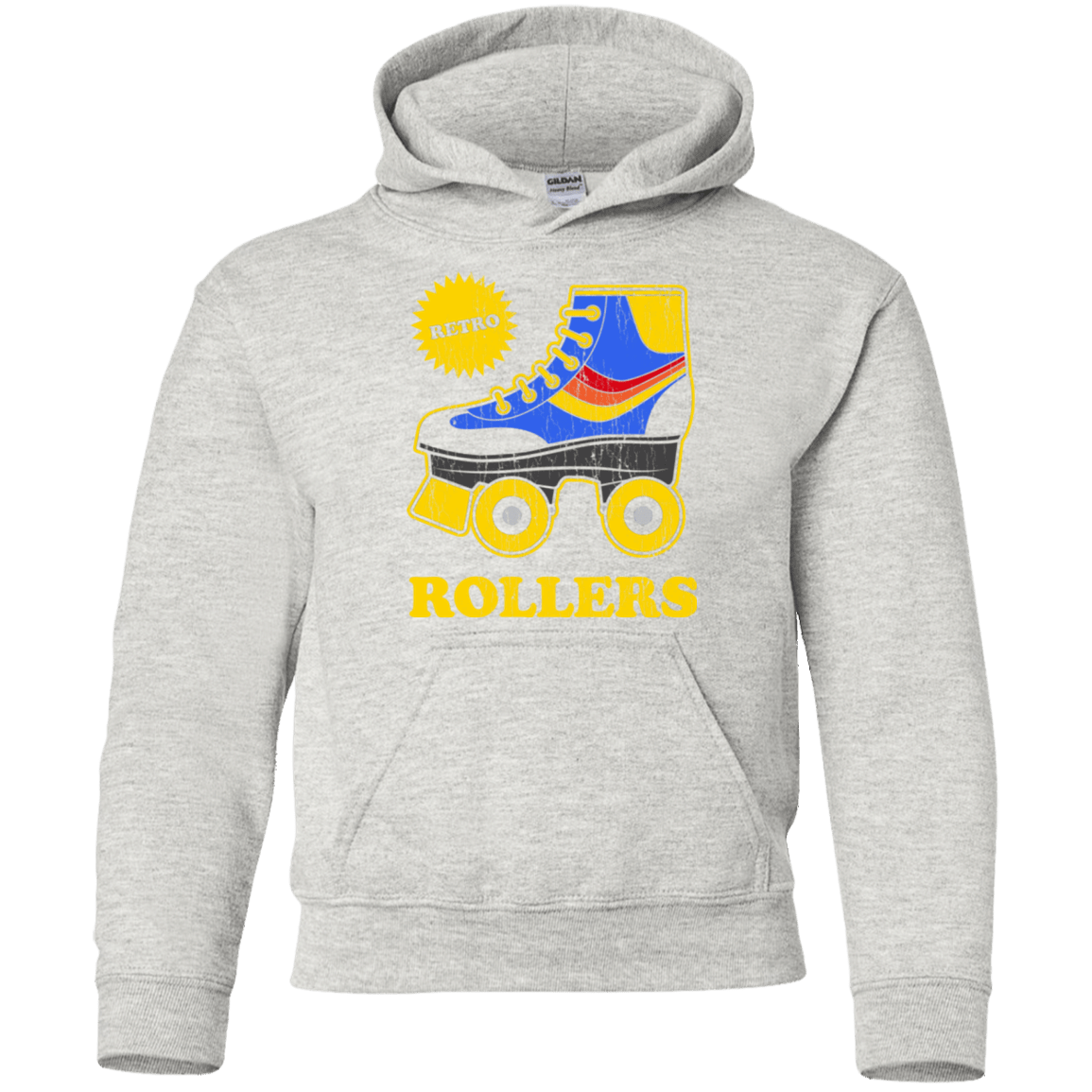 Sweatshirts Ash / YS Retro rollers Youth Hoodie
