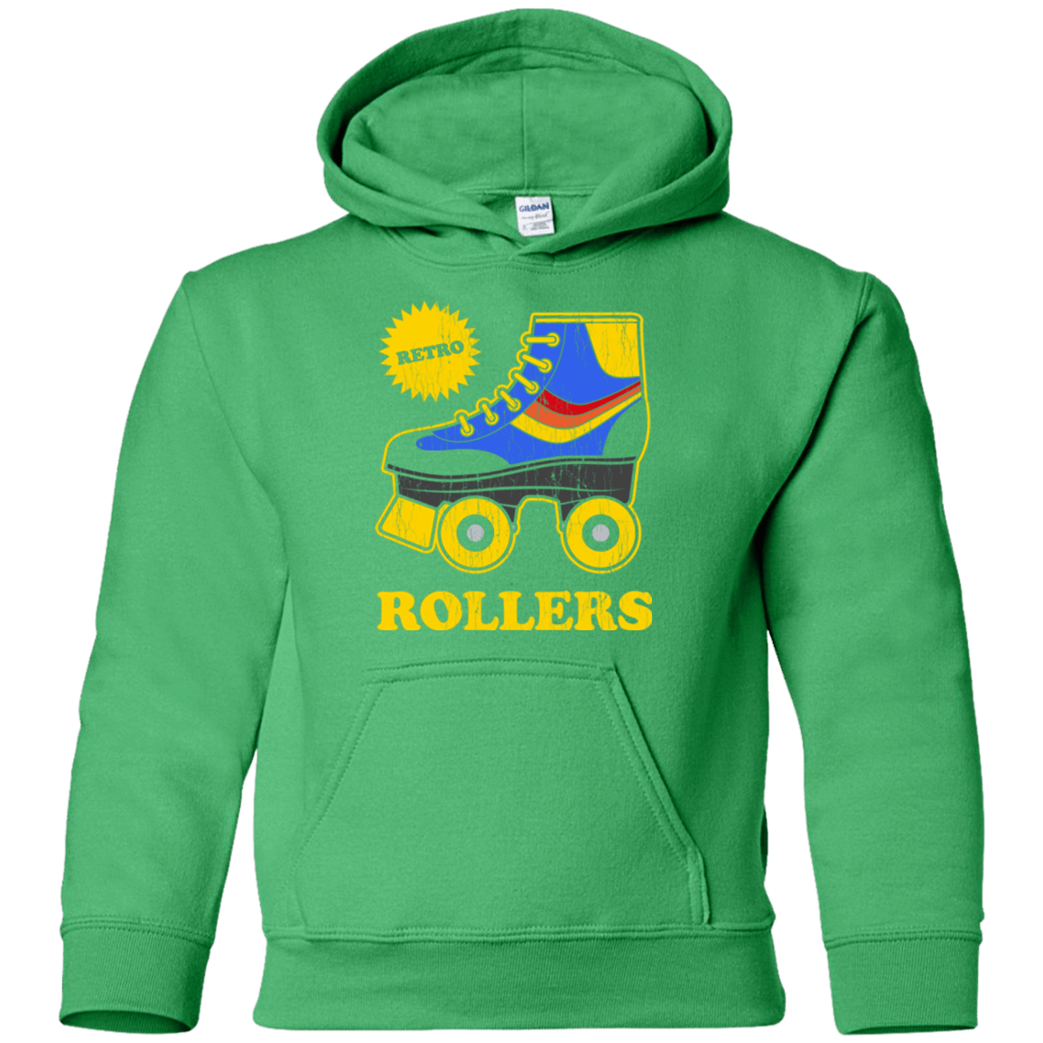 Sweatshirts Irish Green / YS Retro rollers Youth Hoodie