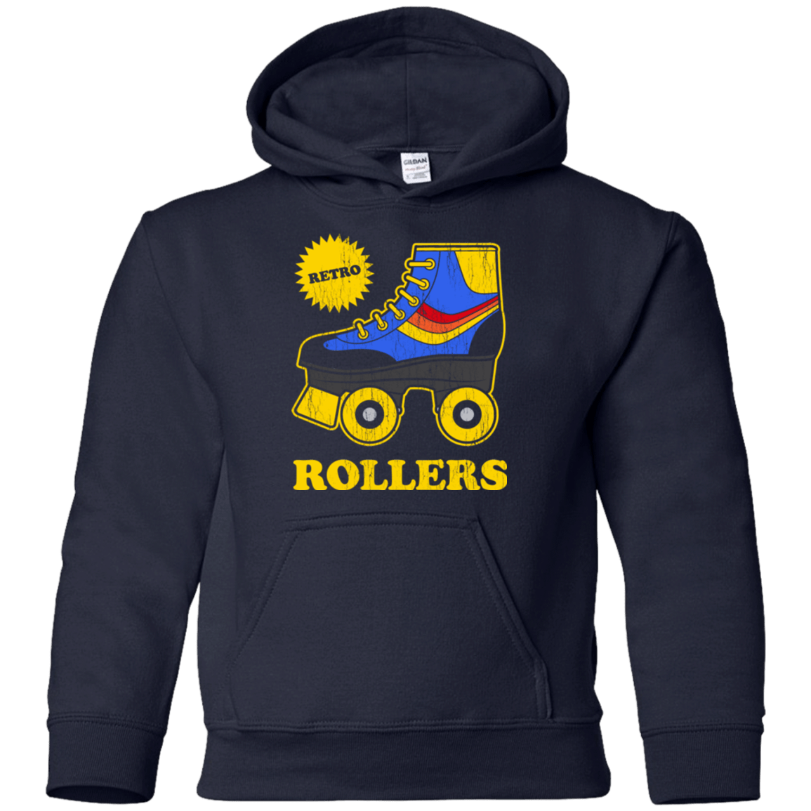 Sweatshirts Navy / YS Retro rollers Youth Hoodie
