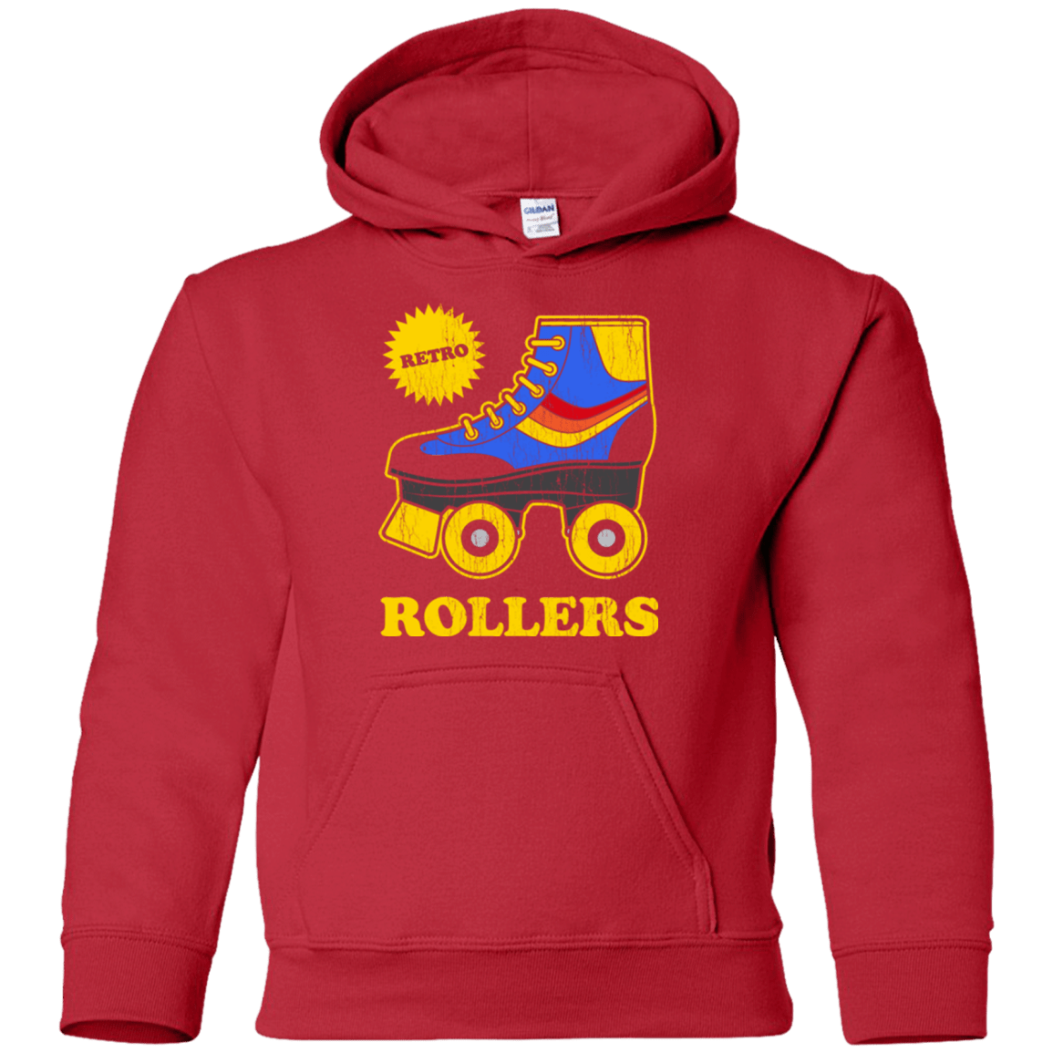 Sweatshirts Red / YS Retro rollers Youth Hoodie