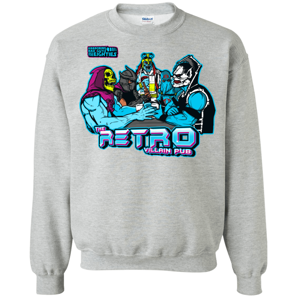 Sweatshirts Sport Grey / S Retro Villain Pub Crewneck Sweatshirt