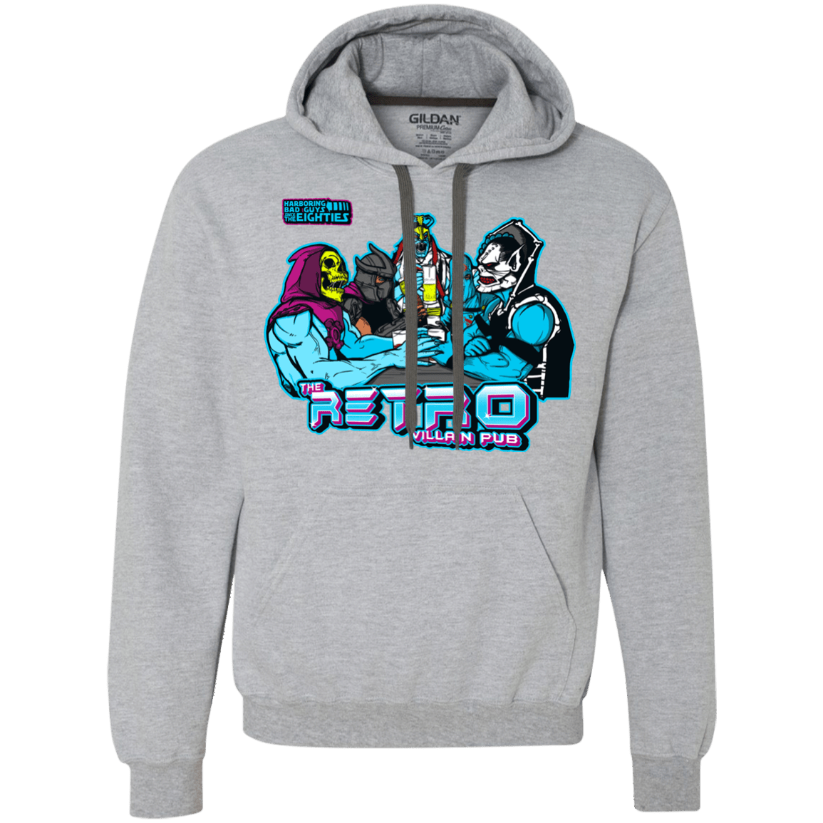 Sweatshirts Sport Grey / S Retro Villain Pub Premium Fleece Hoodie