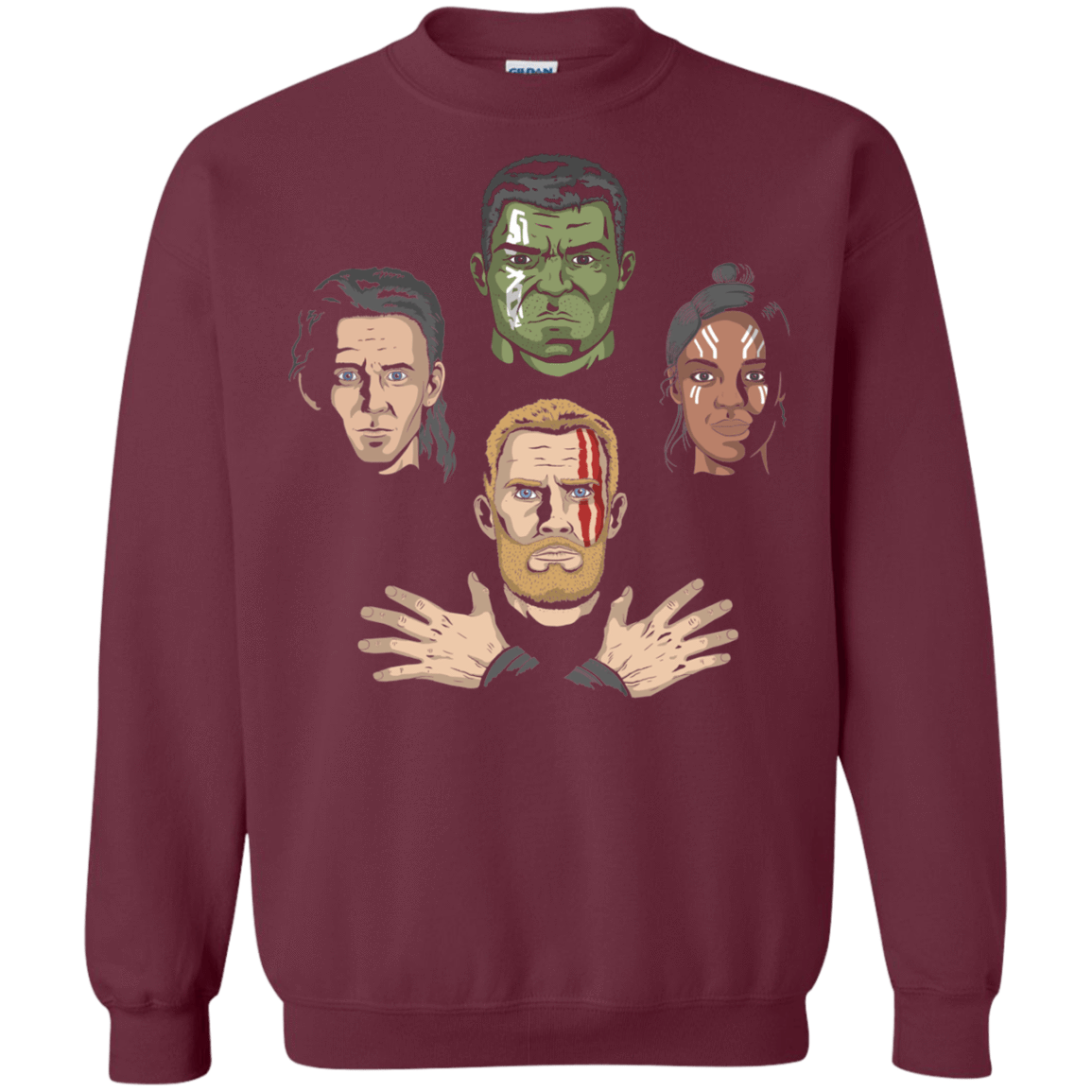 Sweatshirts Maroon / S Revengers Rhapsody Crewneck Sweatshirt
