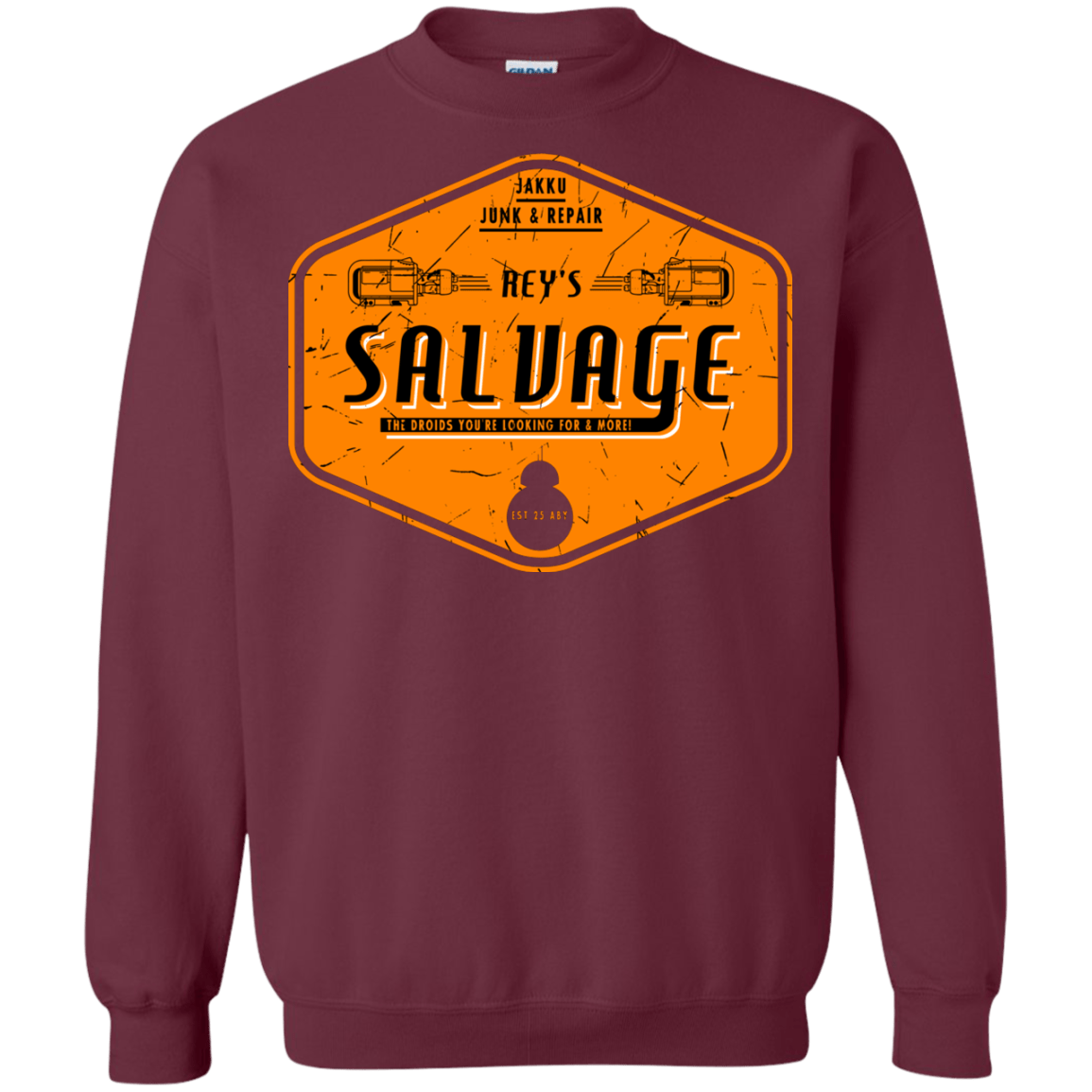 Sweatshirts Maroon / S Reys Salvage Crewneck Sweatshirt
