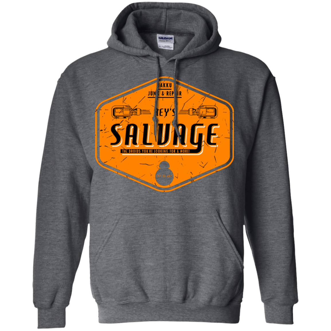 Sweatshirts Dark Heather / S Reys Salvage Pullover Hoodie