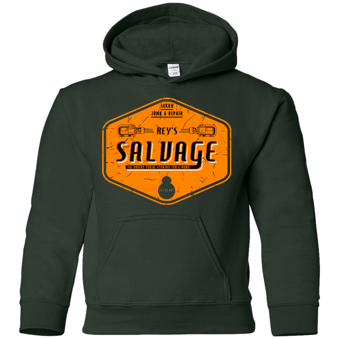 Sweatshirts Forest Green / YS Reys Salvage Youth Hoodie