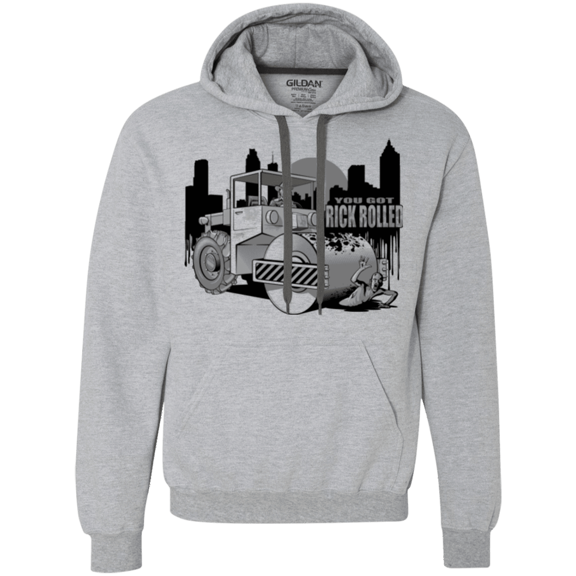 Sweatshirts Sport Grey / Small Rick Rolled Premium Fleece Hoodie