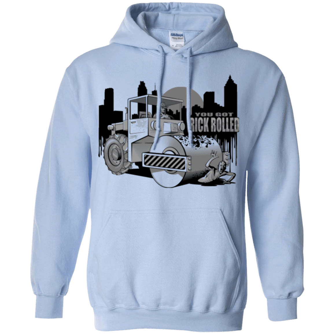 Sweatshirts Light Blue / Small Rick Rolled Pullover Hoodie