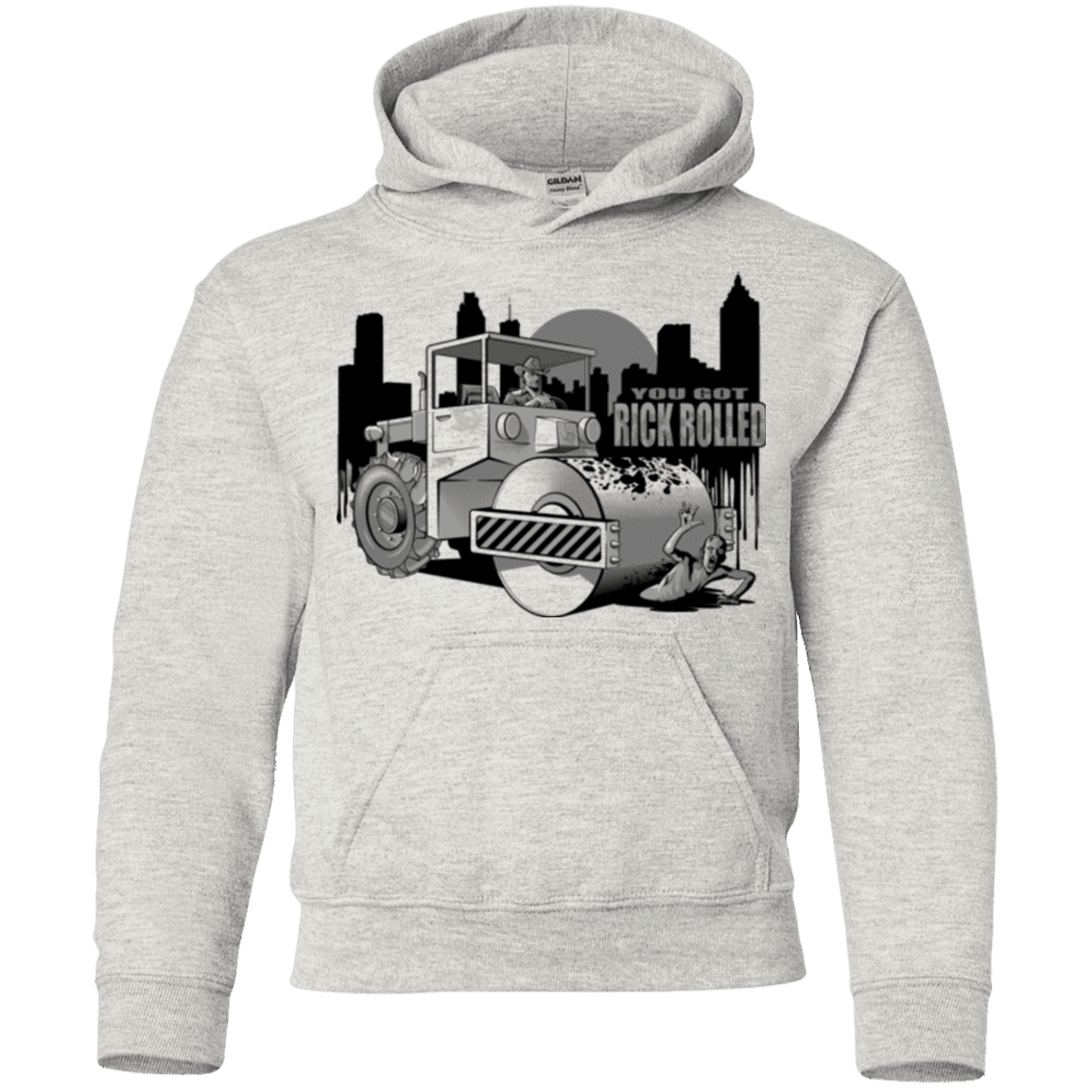 Sweatshirts Ash / YS Rick Rolled Youth Hoodie